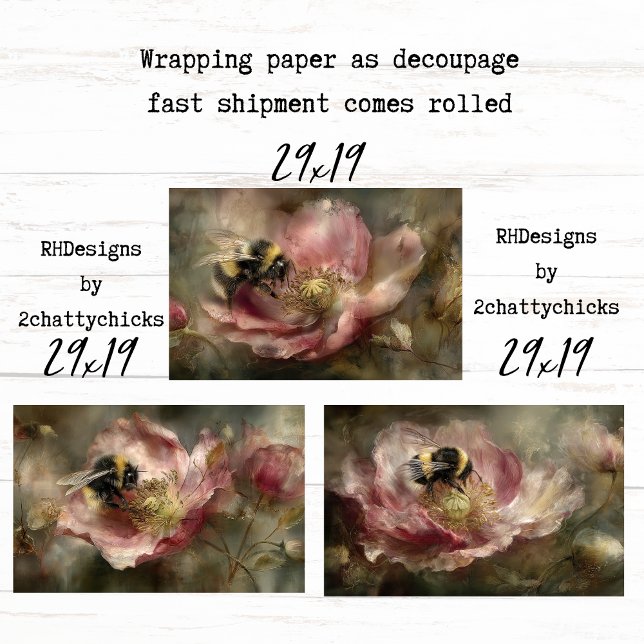 Papel de Decoupage de Flores Botánicas Teal  (Subido por el creador)
