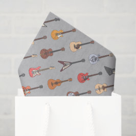 Papel de Decoupage de Guitarra, Papel de Seda Musi