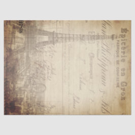 Papel de Decoupage de las Ephemeras de la torre