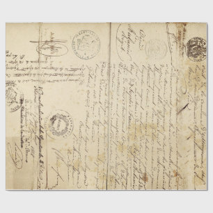 Papel de Decoupage de los muebles del documento de