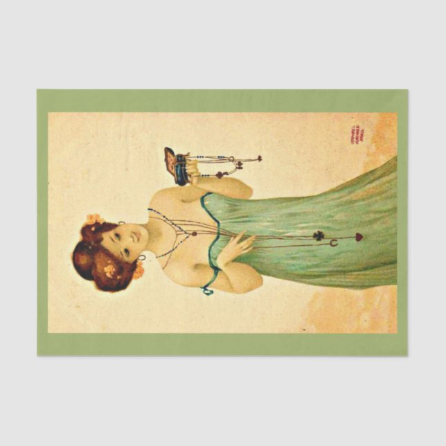 Papel de desahucio 10"x15" - Raphael Kirchner 10 (Anverso)