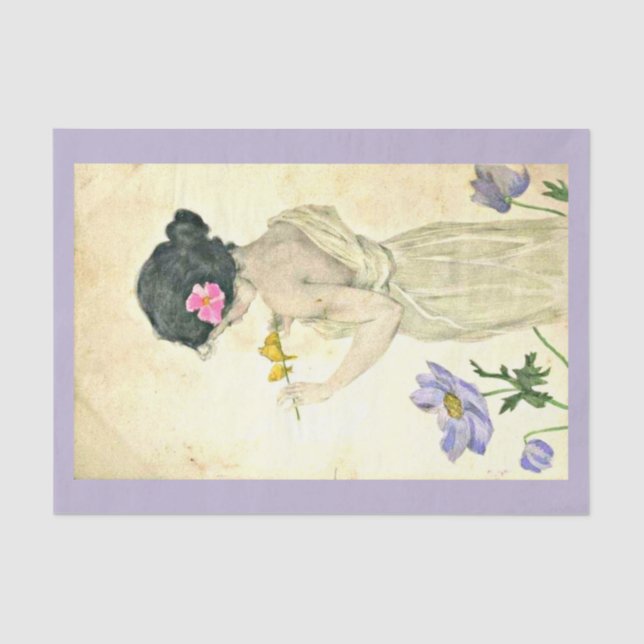 Papel de desahucio 10"x15" - Raphael Kirchner 19 (Anverso)