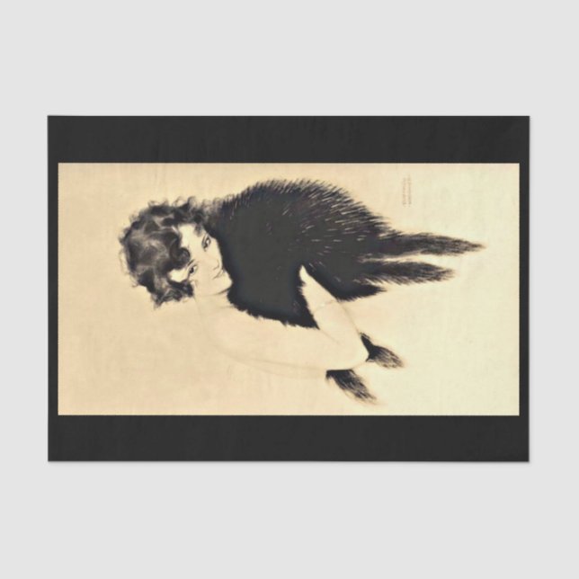 Papel de desahucio 10"x15" - Raphael Kirchner 26 (Anverso)