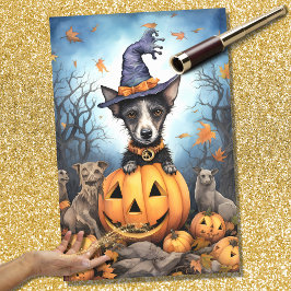 Papel de desahucio de Halloween Dog 2