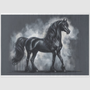 Papel de desalojo "Caballo árabe negro"