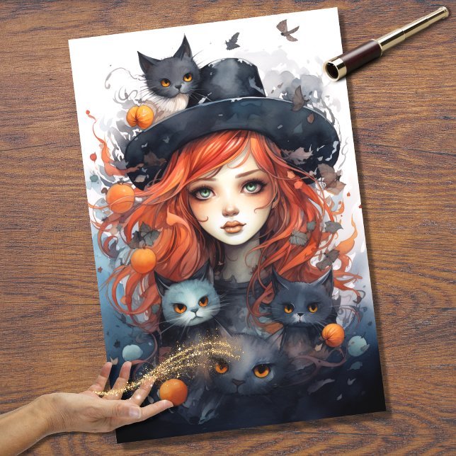 Papel de desalojo de Halloween para Chica de Bruja (Subido por el creador)