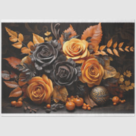 Papel de desalojo de Naranja y Rosas negros de Hal