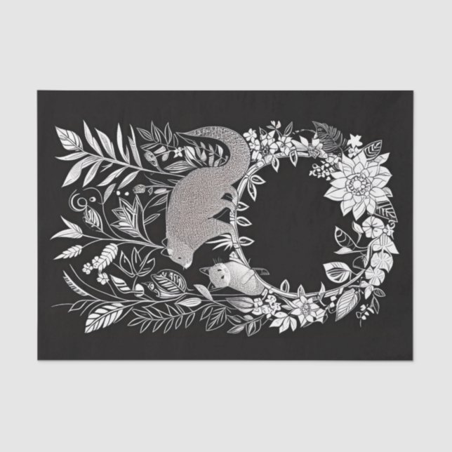 Papel de descodificación 10"x15" - Serie negra 17 (Anverso)