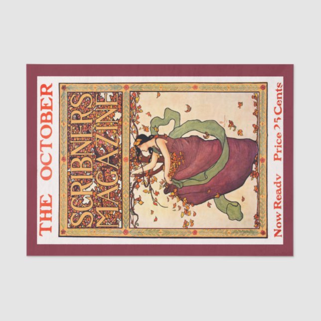 Papel de descomposición 10"x15" - anuncio de época (Anverso)