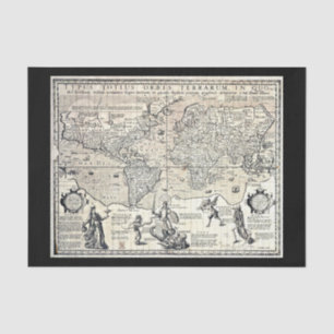 Papel de descomposición 10"x15" - Mapas de época 1