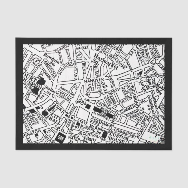 Papel de descomposición 10"x15" - Mapas de época 2 (Anverso)