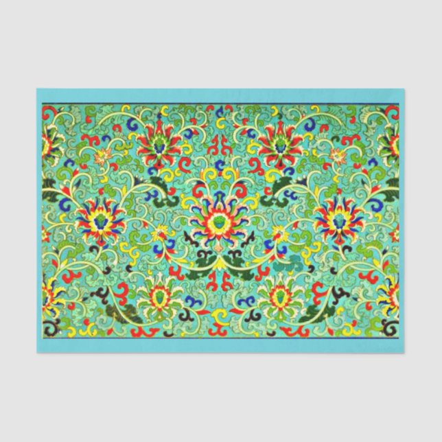 Papel de descomposición 10"x15" - Textiles de époc (Anverso)