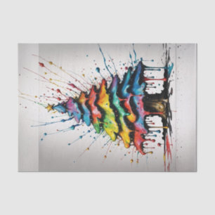 Papel de descomposición de aceite de arcoiris para