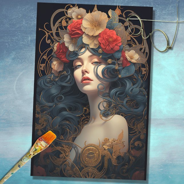 Papel de descomposición de Art Nouveau 6 (Subido por el creador)
