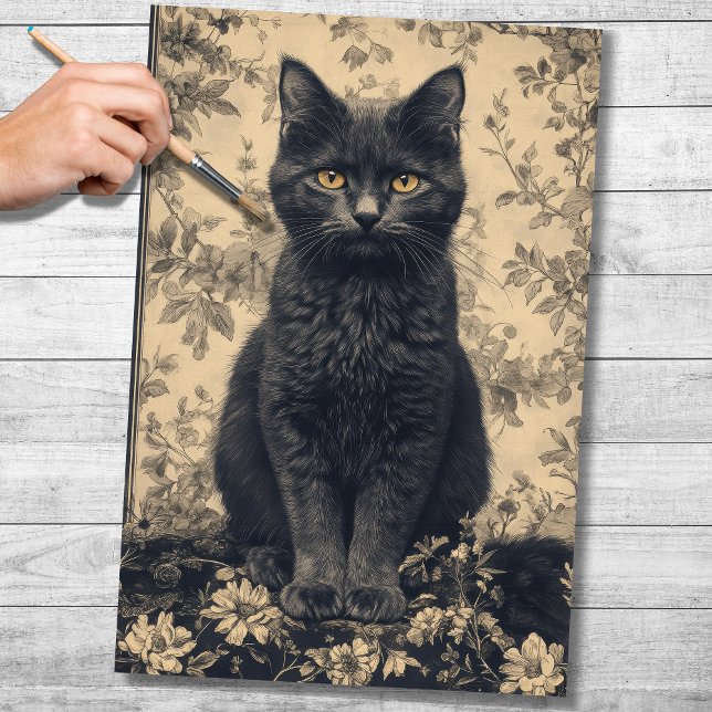 Papel de descomposición de gato negro (Subido por el creador)
