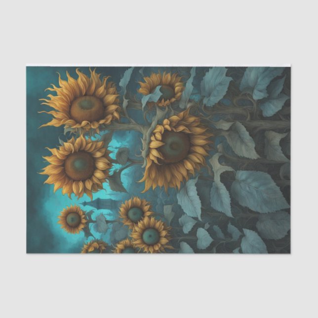 Papel de descomposición de girasol de verano gótic (Anverso)