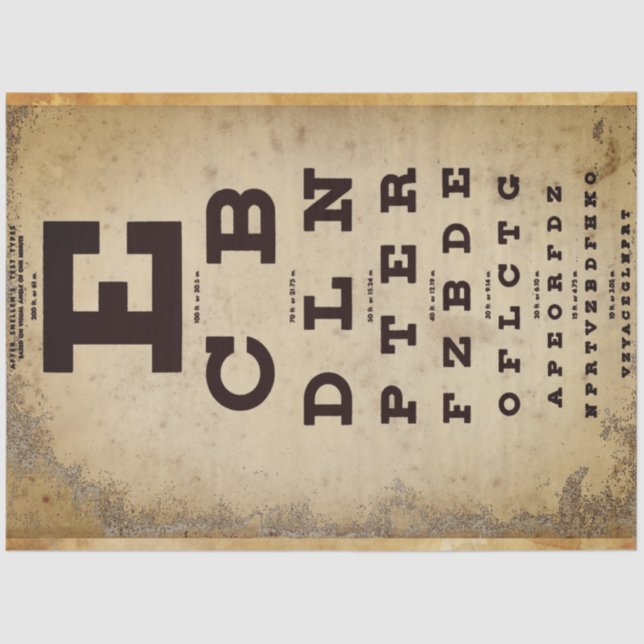 Papel de descomposición de gráfico ocular (Anverso)