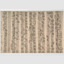 Papel de descomposición de la música de la hoja de