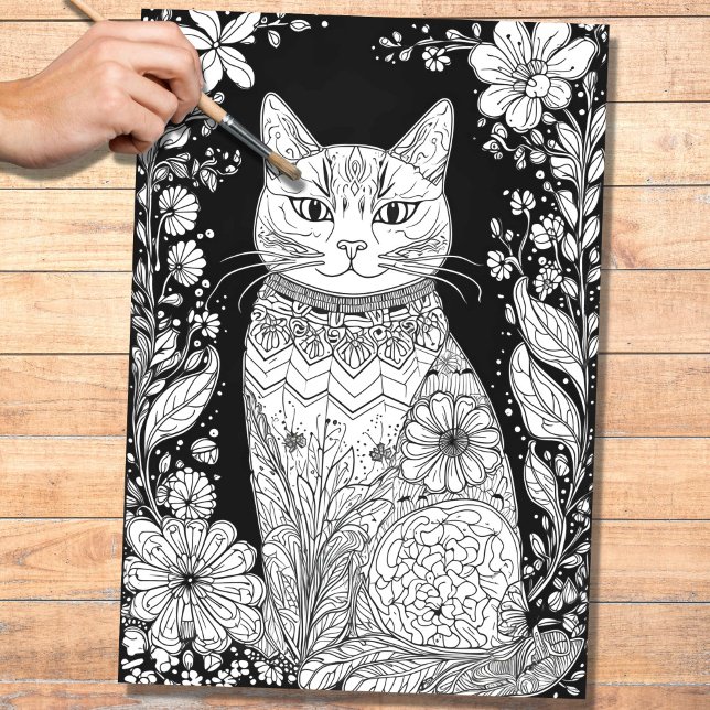 Papel de descomposición de lápiz Art Cat 1 (Subido por el creador)