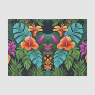 Papel de descomposición de las flores tropicales a