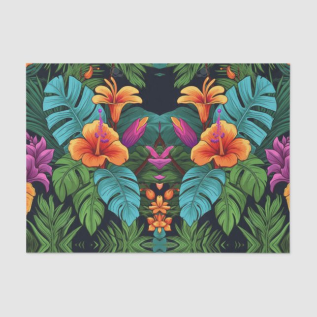 Papel de descomposición de las flores tropicales a (Anverso)