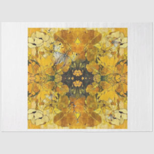 Papel de descomposición de mariposas de oro