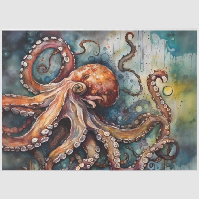 Papel de descomposición de octopus de color de agu (Anverso)