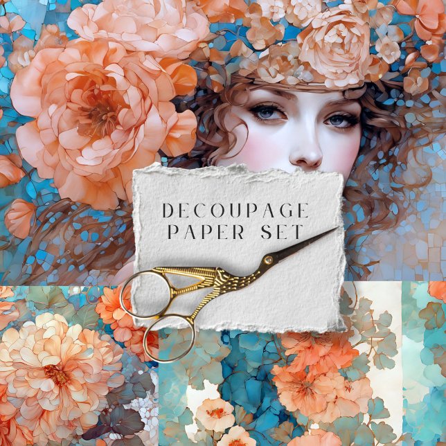 Papel de descomposición de retrato floral romántic (Subido por el creador)