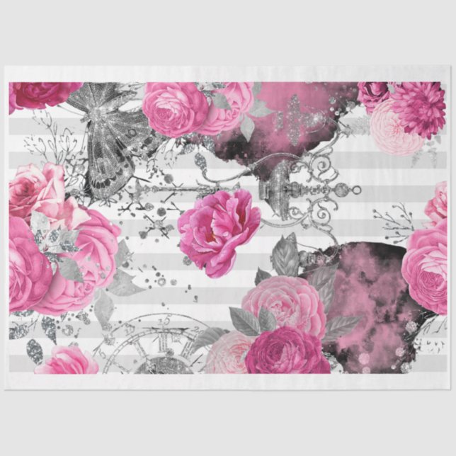 Papel de descomposición de Rosas de gafas rosadas  (Anverso)