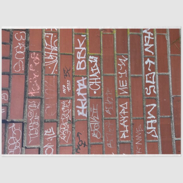 Papel de descomposición del graffiti de ladrillo (Anverso)