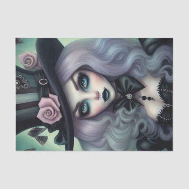 Papel de descomposición del pelo púrpura de Sultry (Anverso)