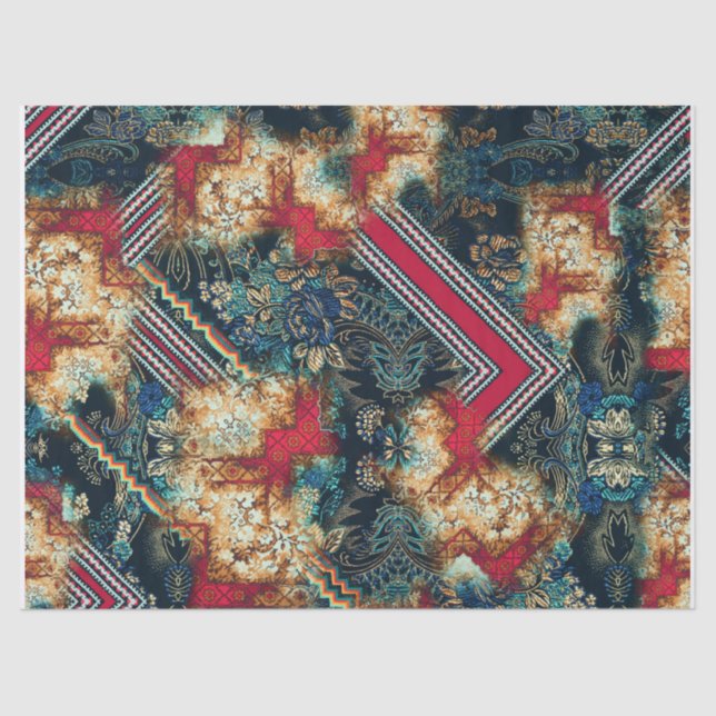 Papel de descomposición del tejido del boho africa (Anverso)