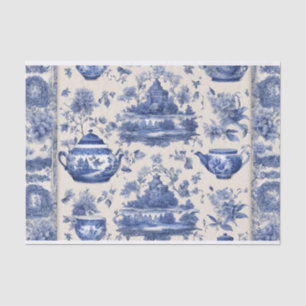 Papel de descomposición salvaje azul