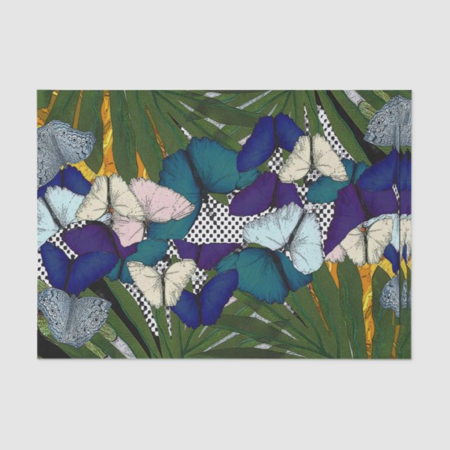 Papel de descomposición/tejido de puntos de maripo (Anverso)