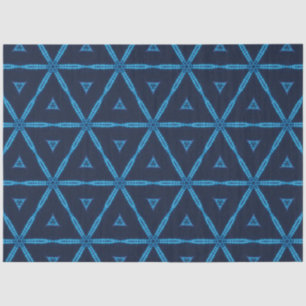 Papel de descomposición textil índigo africano