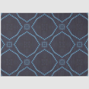 Papel de descomposición textil índigo africano