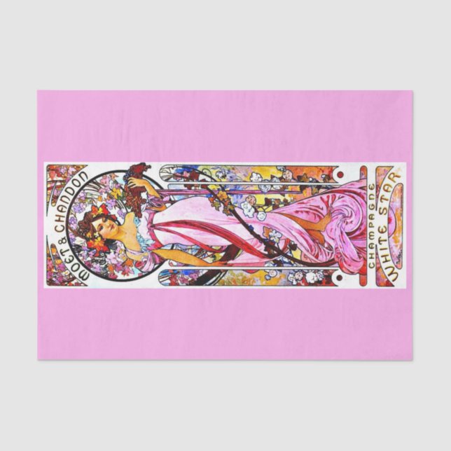 Papel de desconexión 10"x15" - Alphonse Mucha 1 (Anverso)