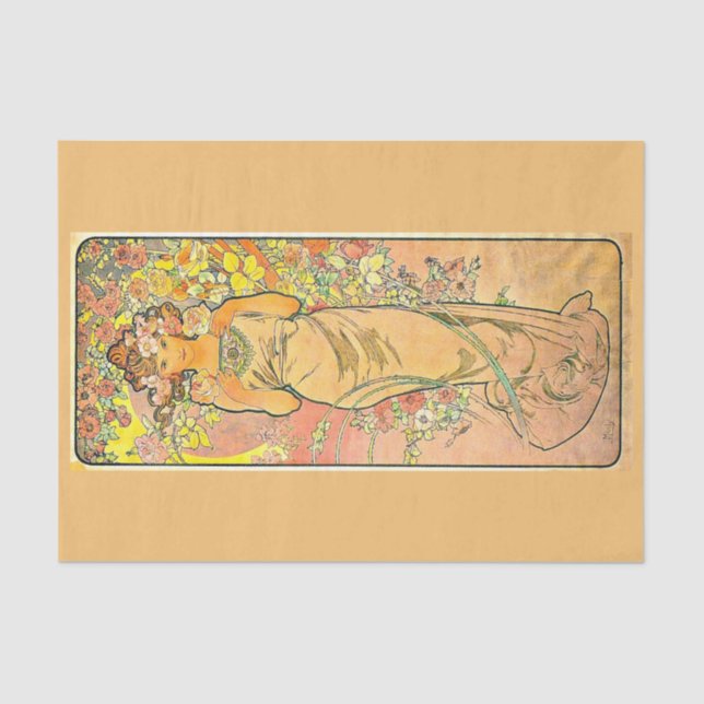 Papel de desconexión 10"x15" - Alphonse Mucha 10 (Anverso)