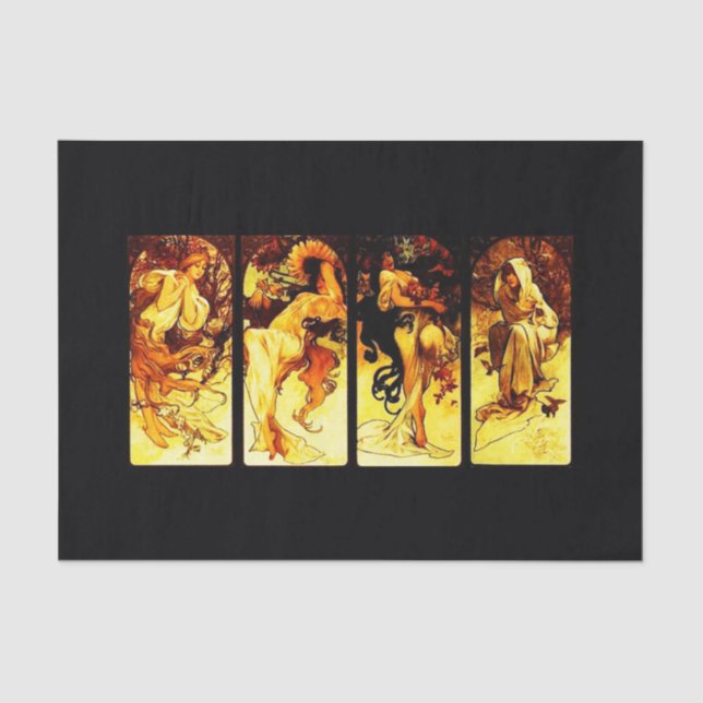 Papel de desconexión 10"x15" - Alphonse Mucha 24 (Anverso)