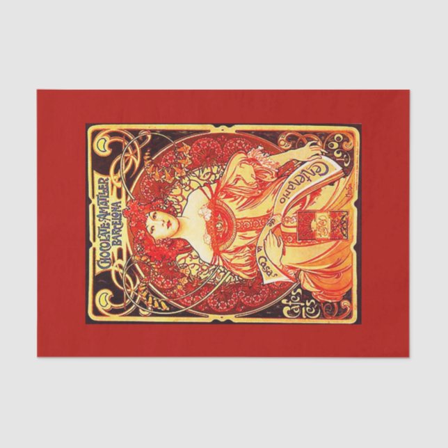 Papel de desconexión 10"x15" - Alphonse Mucha 31 (Anverso)