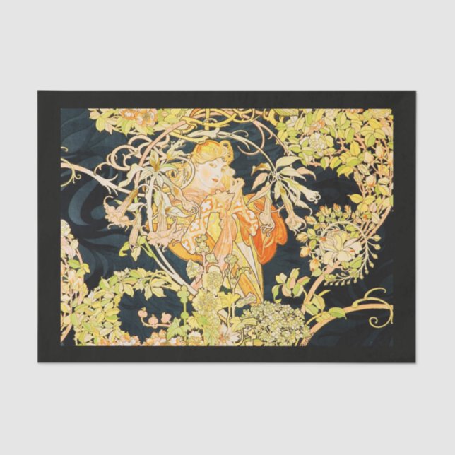 Papel de desconexión 10"x15" - Alphonse Mucha 34 (Anverso)