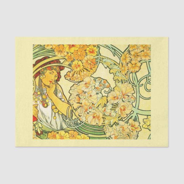 Papel de desconexión 10"x15" - Alphonse Mucha 35 (Anverso)