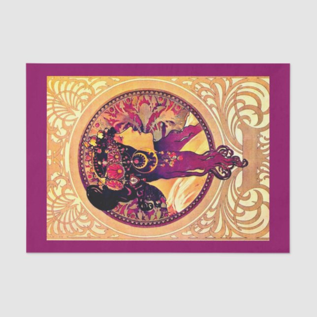 Papel de desconexión 10"x15" - Alphonse Mucha 8 (Anverso)