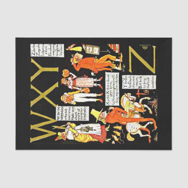 Papel de desconexión 10"x15" - Walter Crane 18 (Anverso)