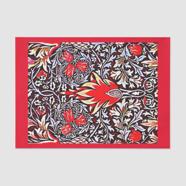 Papel de desconexión 10"x15" - William Morris (Anverso)