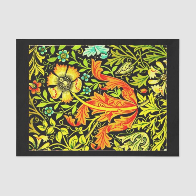 Papel de desconexión 10"x15" - William Morris 16 (Anverso)