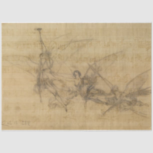 Papel de desconexión de ángeles y música