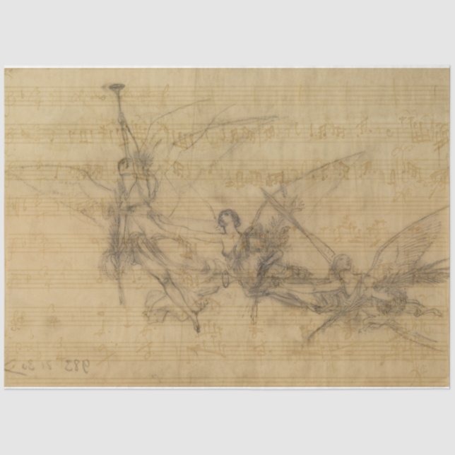 Papel de desconexión de ángeles y música (Anverso)