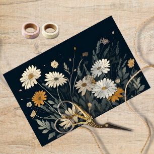 Papel de desconexión de margarita con color de agu