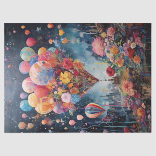 Papel de desconexión, envolver papel- Sueños flota (Anverso)